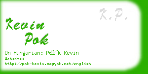 kevin pok business card